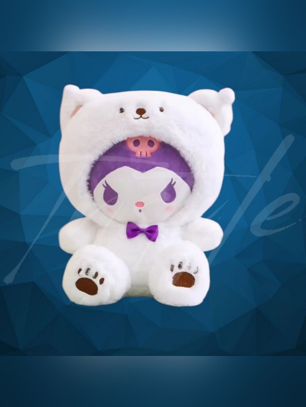 10" Kuromi Polar Bear Plush